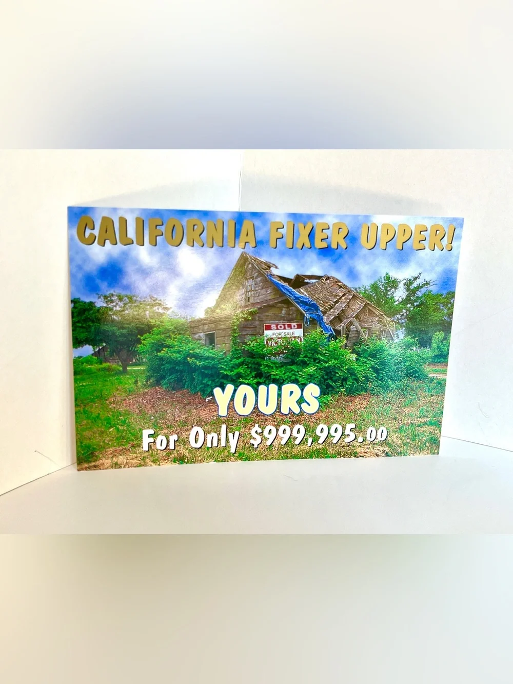 California Fixer Upper Vintage Postcard California Humor Realty NorCal Lot of 4